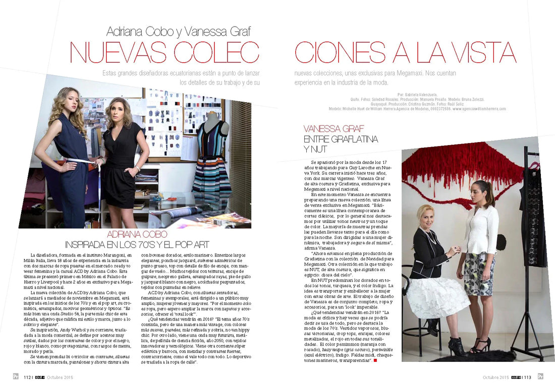 Adriana Cobo y Vanessa Graf lanzan su nueva colección