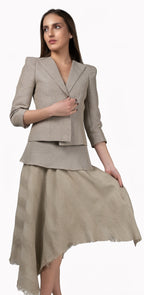 Blazer Hombreras Beige