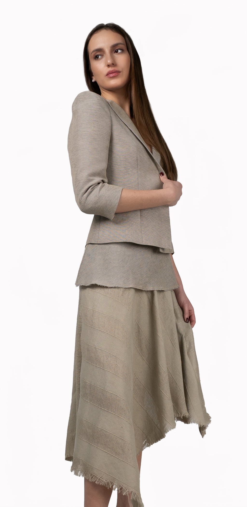 Blazer Hombreras Beige