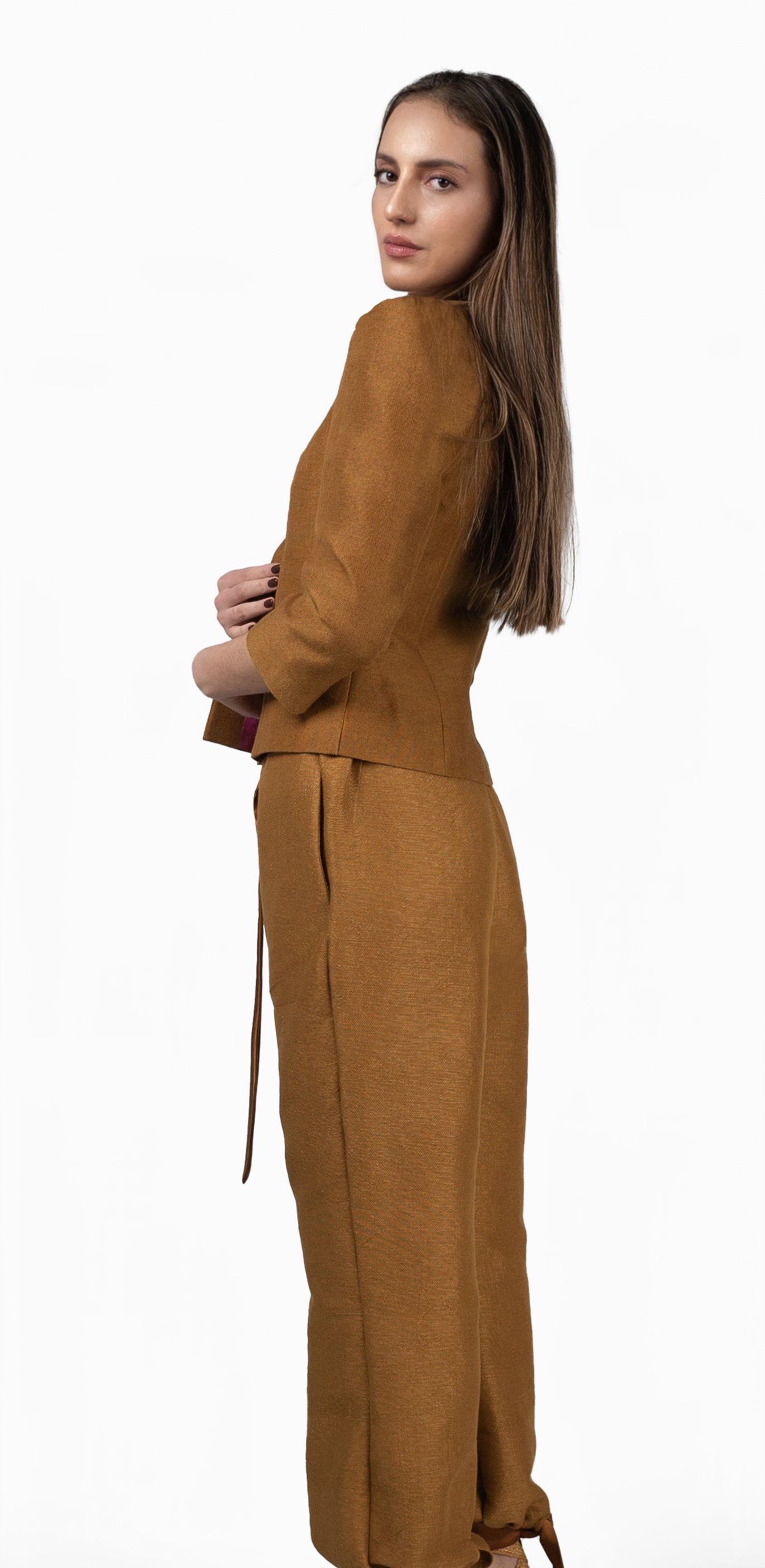 Blazer Hombreras Ocre