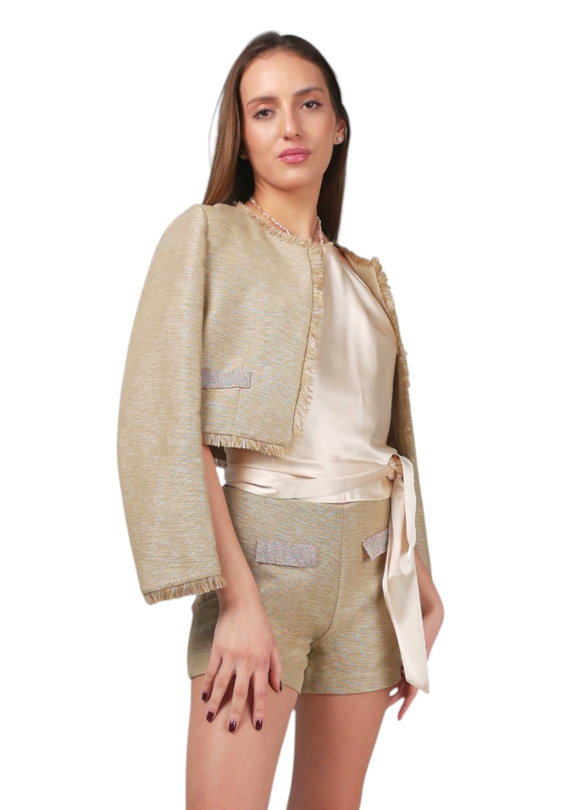 Pantalon Corto Tapas Beige
