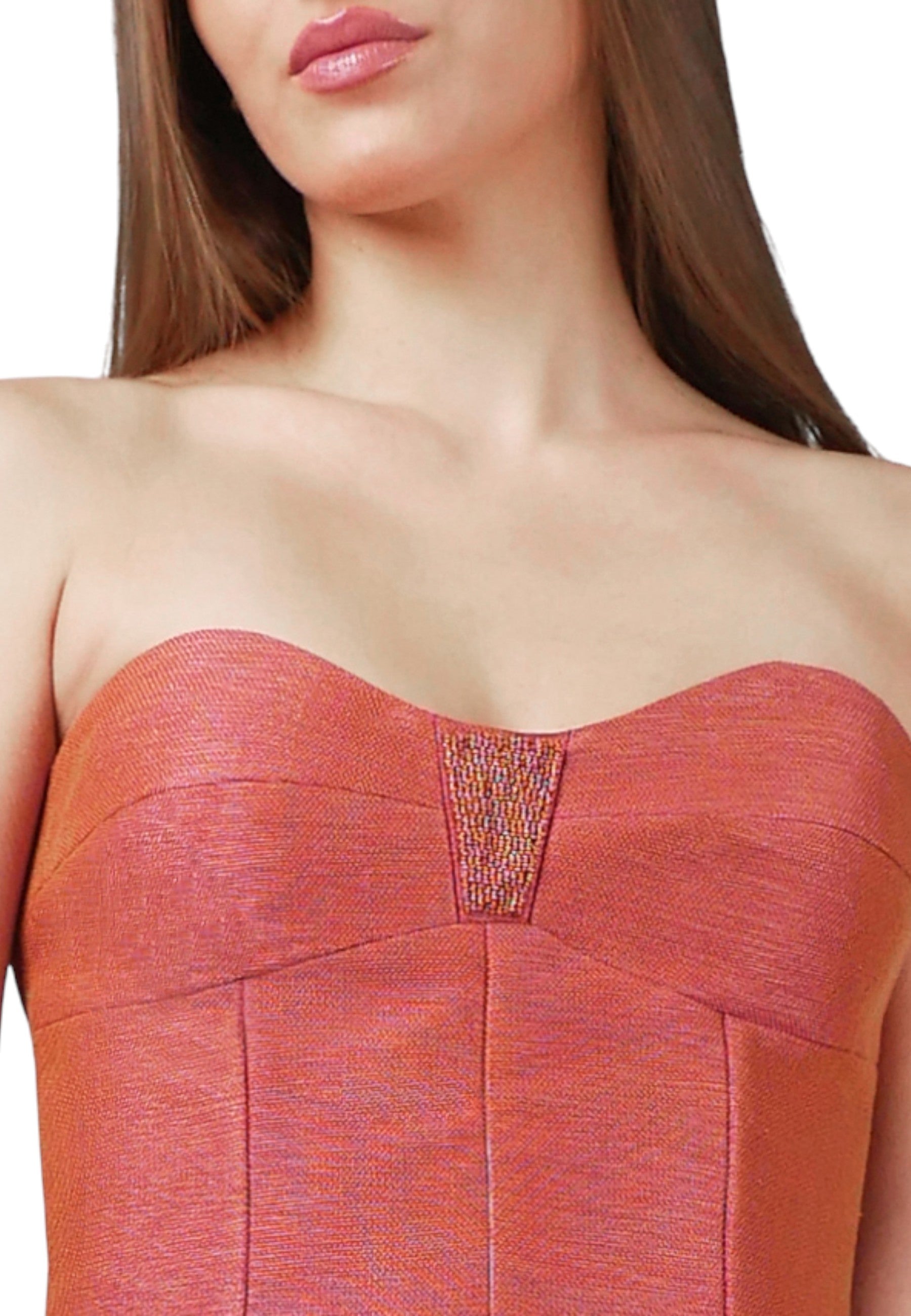 Minivestido Bustier Fresa