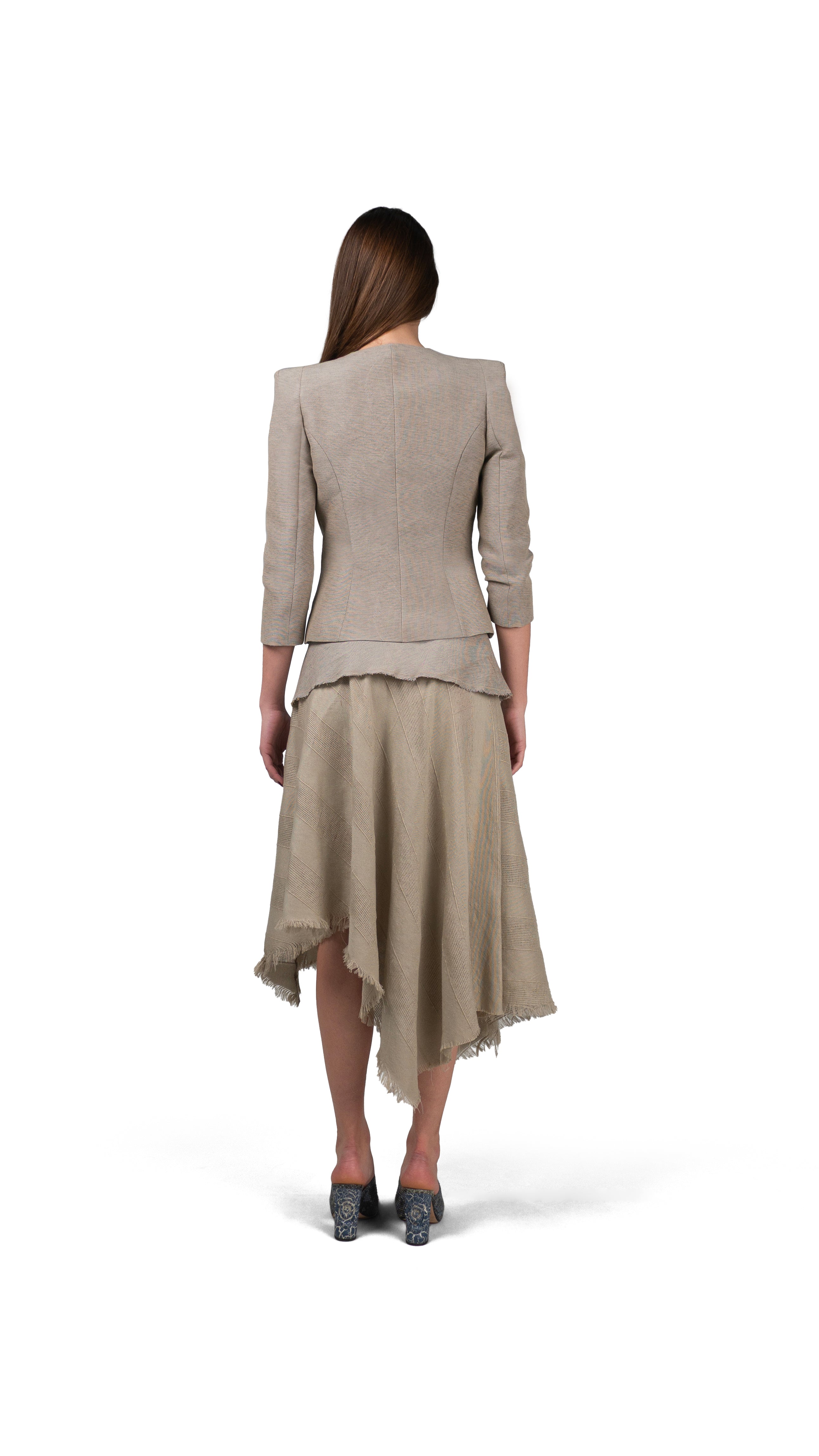 Blazer Hombreras Beige