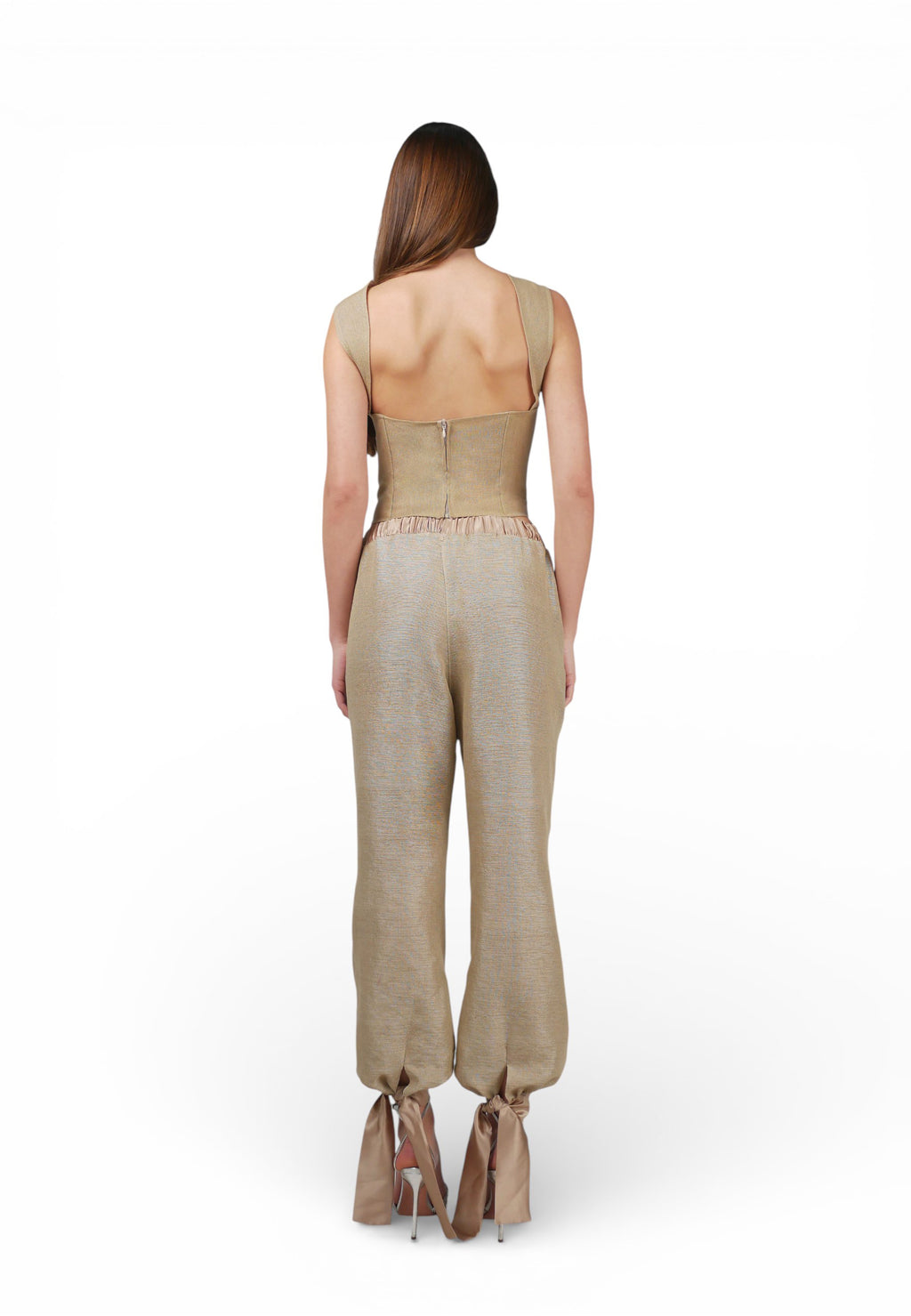 Top Bustier Ocre/Fresa