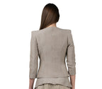 Blazer Hombreras Beige