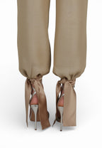 Pantalón Bombacho Lazos Beige