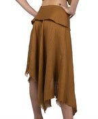 Falda Asimétrica Ocre